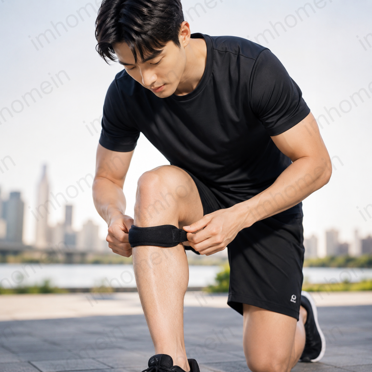 무릎보호대 장경인대보호대 슬개골보호대 한줄 무릎보호대 군인 어르신 무릎보호대