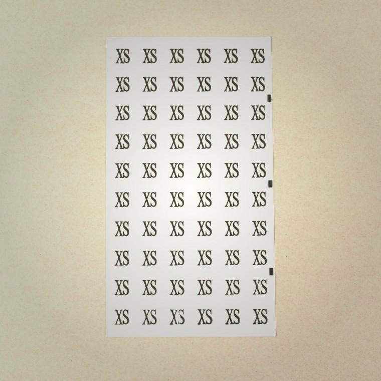 가정용 사이즈 스티커 60P 사이즈안내스티커 사이즈표기스티커