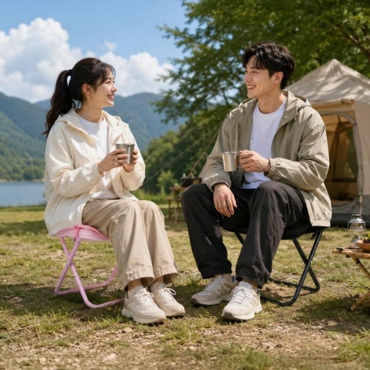 캠핑 낚시용 휴대 접이식의자 501428