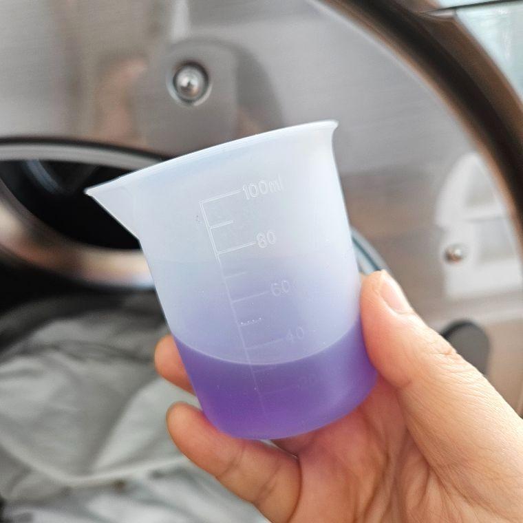 세제 계량 실리콘 눈금컵 100ml