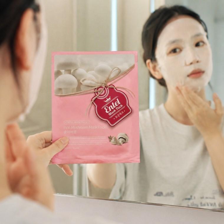 송이버섯 마스크팩 수분가득 고보습 탄력 진정 세안후 홈케어 20ml