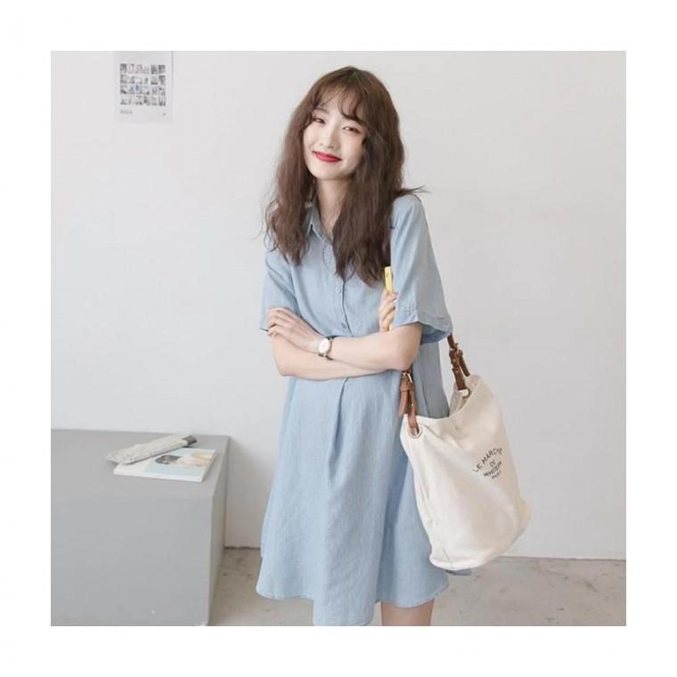 루미나D 반팔 임산부 셔츠 원피스 빅사이즈 루즈핏 여름