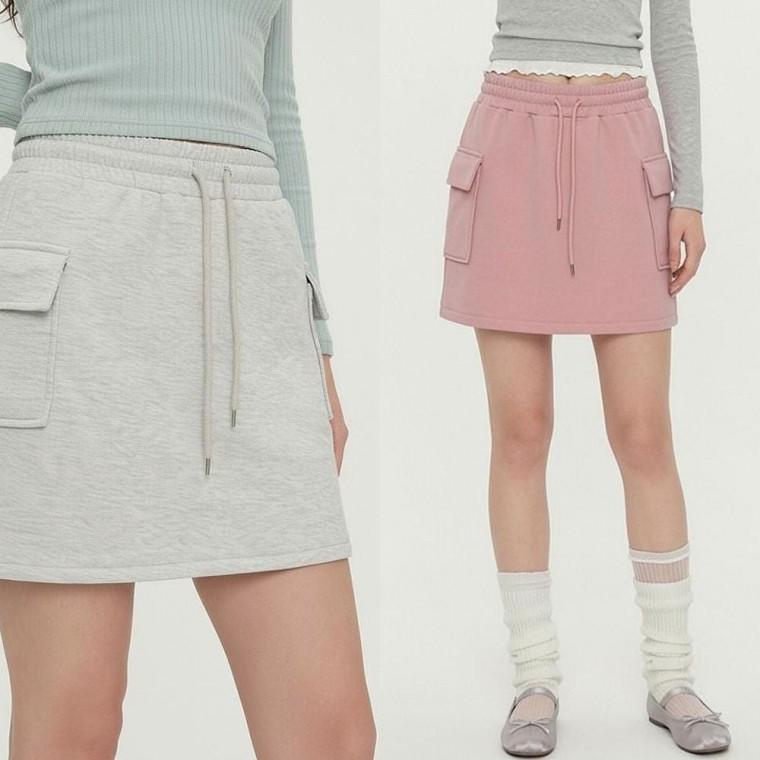 스커트 여성 트레이닝 카고 밴딩 추리닝 4색 여성의류