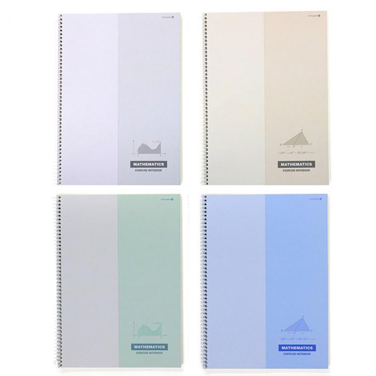 모닝글로리 수학연습장 3500 수학 2분할 스프링 연습장 (A4) (랜덤1개) 수학노트
