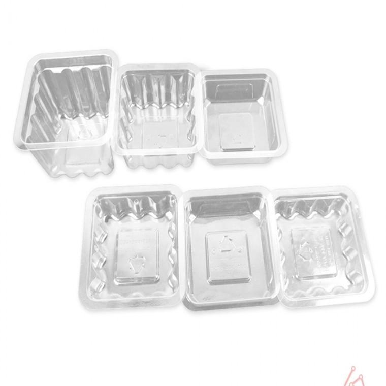 투명 정사각 소분용기 1p 뚜껑포함 샌드위치케이스 투명과일포장용기 샐러드일회용기
