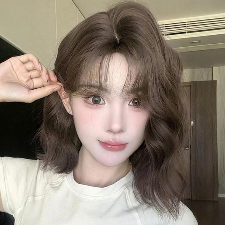 가발 여성 물결웨이브 단발