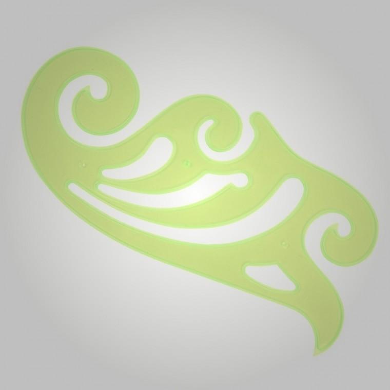 가정용 파도 구름 모형자 1P 운형자 학용품자