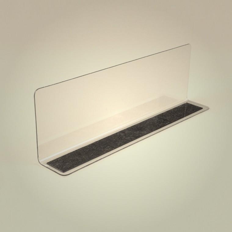 가정용 투명 칸막이 자석형 20x6cm 1P 투명칸막이진열대 제품진열대