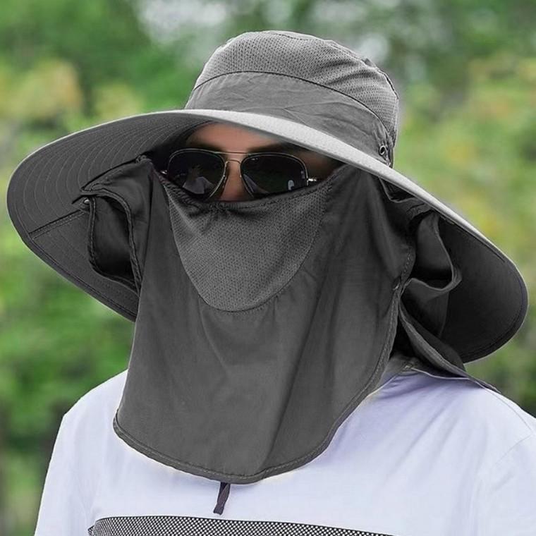 선쉐이드모자 차양막 사하라캡 정글모 뒷목가리개 사막 차양 모자