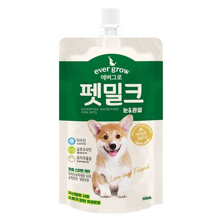 (3개묶음)에버그로 펫밀크 눈+관절 150ml