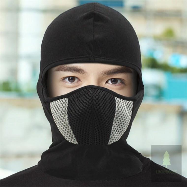 이중메쉬 바라클라바그레이 남성바라클라바 목긴바라클라바 메쉬바라클라바