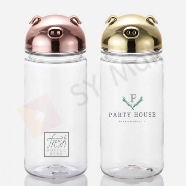 휴대용텀블러 각인물병 피그 보틀 350ml