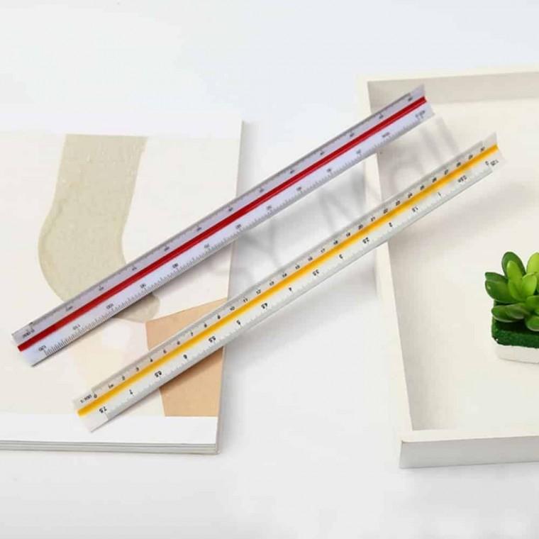 목공용자 비율자 삼각 스케일 자 30cm