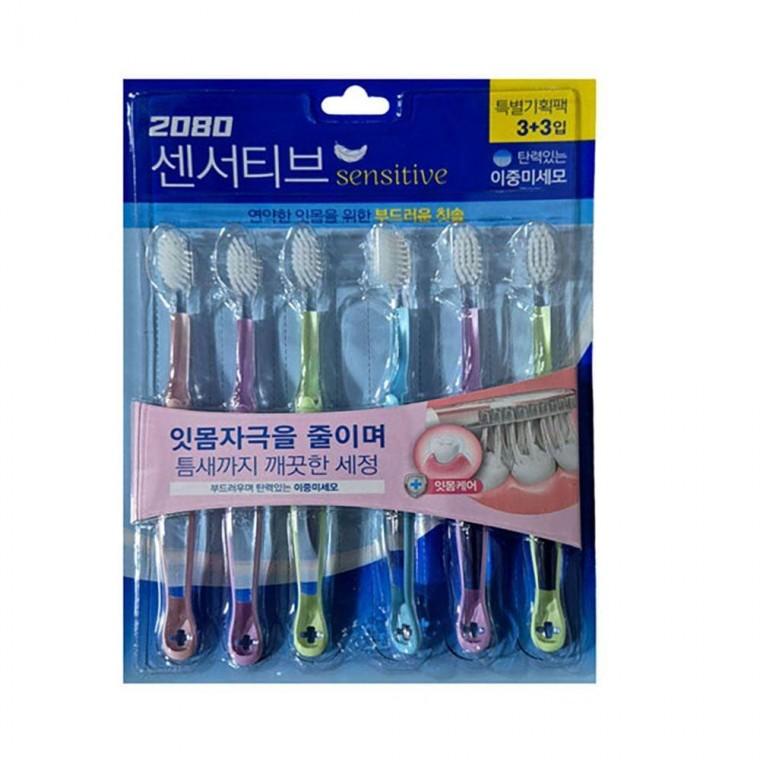 칫솔 3 3입 부드러운 이중 미세모 탄력있는 부드러운칫솔