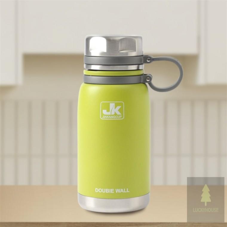 스텐 진공 보온보냉병 600ml 옐로우그린 아기휴대용보온병 보온병 대형보온보냉병