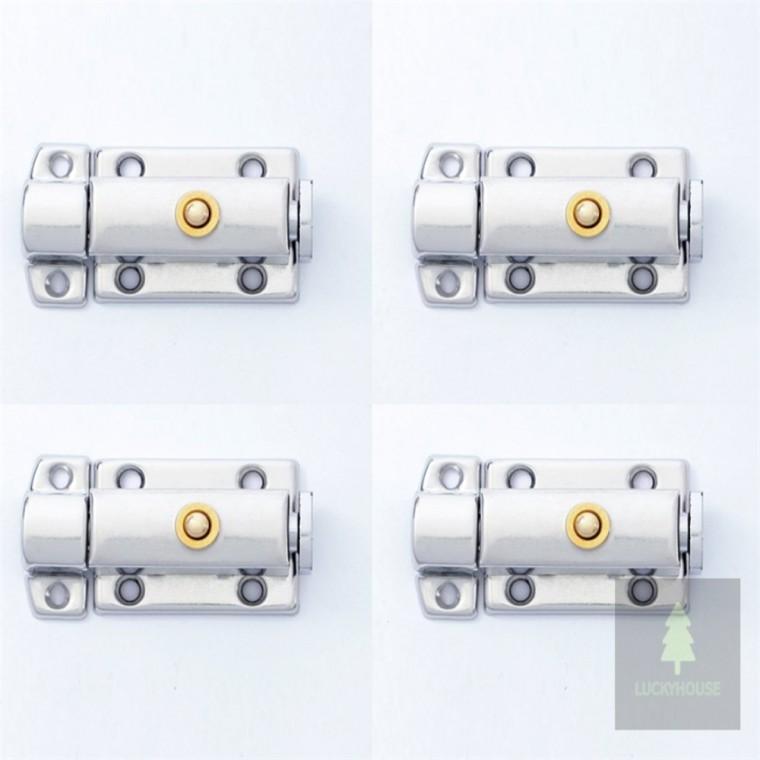 원터치 오도시 잠금장치 4p 45mm 문고리잠금장치 서랍잠금장치 화장실문잠금장치
