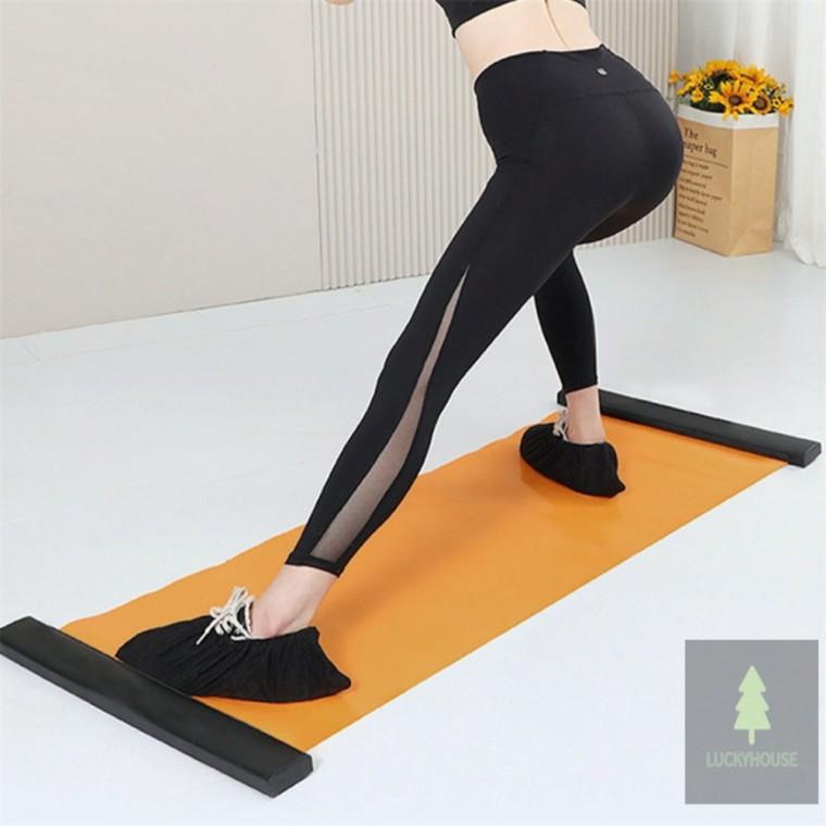 홈트레이닝 슬라이딩 매트오렌지 200cm 홈트매트 실내슬라이딩매트 하체운동기구