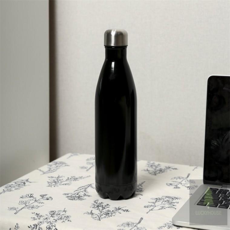 750ml 진공 스텐 보온보냉병 블랙 이중진공스텐텀블러 진공보온병 휴대용분유보온병