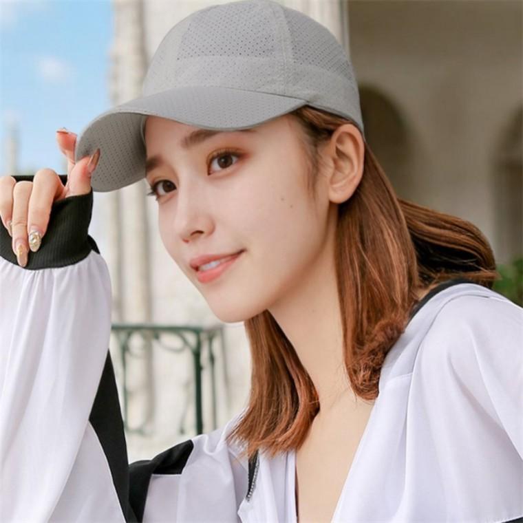 쿨메쉬 여행 스포츠 등산모자 그레이 여자등산모자 여성등산모자 남자망사모자