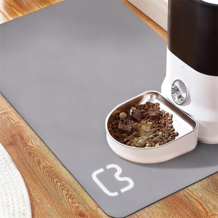 규조토 반려동물 식기매트 80x50cm 부엉이 그레이 강아지식기매트규조토 고양이규조토매트 고양이규조토식