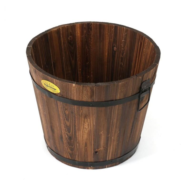 빈티지 원목 화분 38x30cm 목재화분 화분인테리어소품 빈티지화분