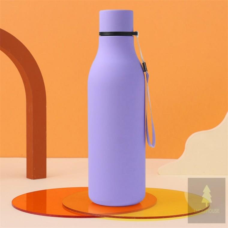 휴대용 슬림 이중진공 스텐 보온보냉병 550ml 퍼플 스텐보온병 휴대용분유보온병 흐르지않는텀블러