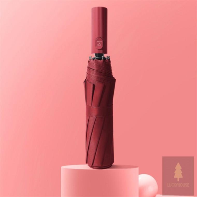 3단 완전자동 양우산 레드 여성자동양산 3단완전자동양우산 자동양우산