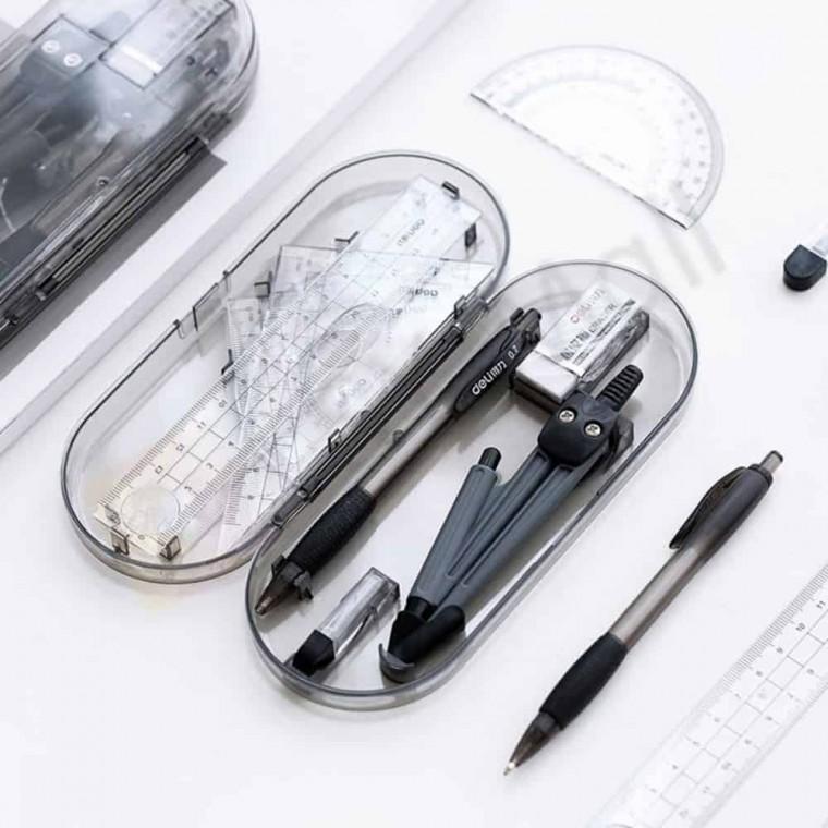 제도자 각도기 제도용품 도면 세트