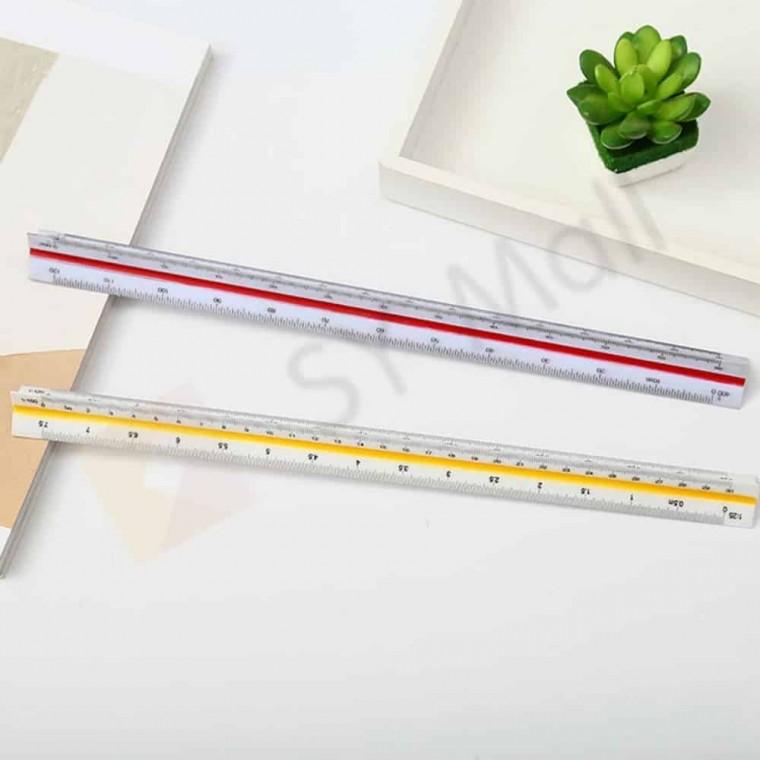 문구용자 건축용자 삼각 스케일 자 15cm