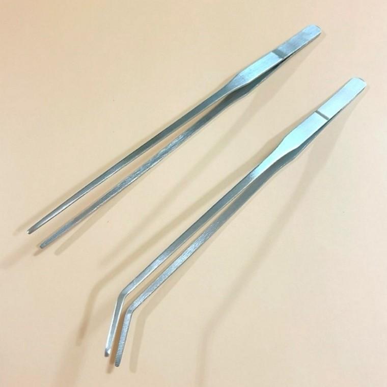 길이 27cm 긴 핀셋 족집게 일자형 커브형
