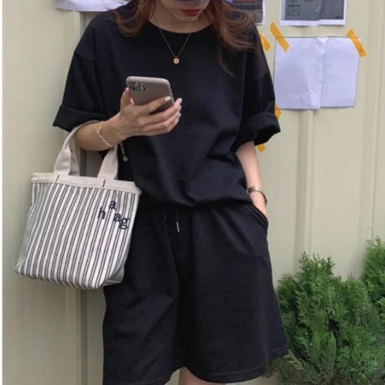 반팔 반바지 트레이닝 세트 여성 2컬러 여름 캐주얼룩 상하 츄리닝 홈웨어