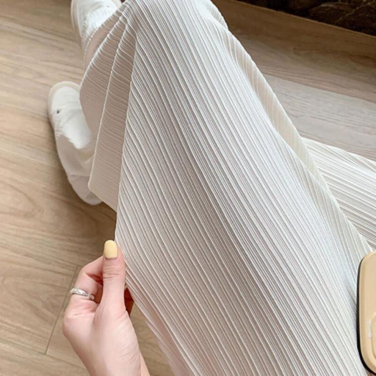 밴딩 플 와이드 바지 통바지 와이드팬츠 여름 여성 주름