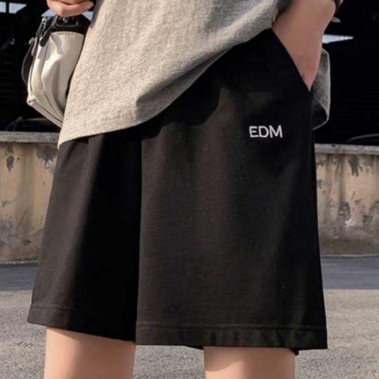 와이드 반바지 여름 자수 데일리 하프 팬츠 여성 면 5부 통 반바지 캐주얼