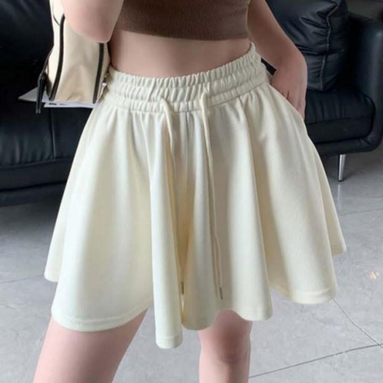 와이드핏 A라인 밴딩 반바지 여름 데일리 팬츠 여성 스판 숏팬츠 홈웨어