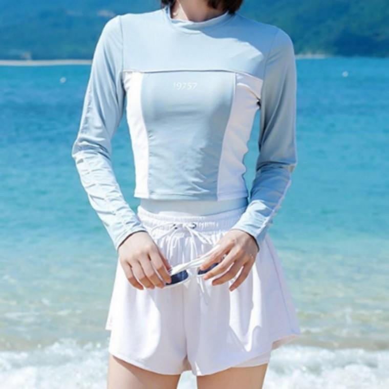 여름 캡내장 군살커버 속바지 투인원 수영복세트 여성 원피스 비치웨어