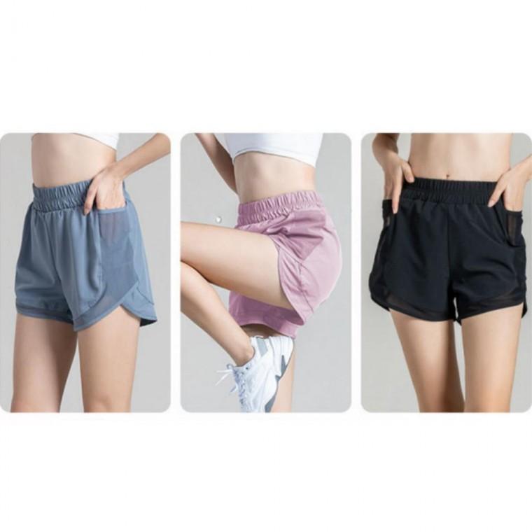 여성 여름 망사포켓 트레이닝 숏팬츠 홈트 반바지 3부 메쉬 운동복 츄리닝