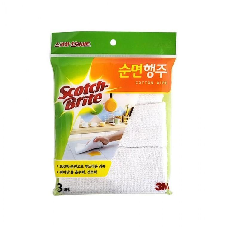 루미나D 3m 순면 행주 3매입 30x30 물수건 주방