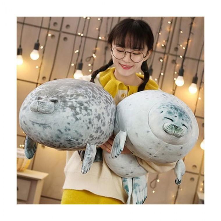 루미나D 하프 물범 물개 쿠션 인형 대형 2size 모찌 바다표범