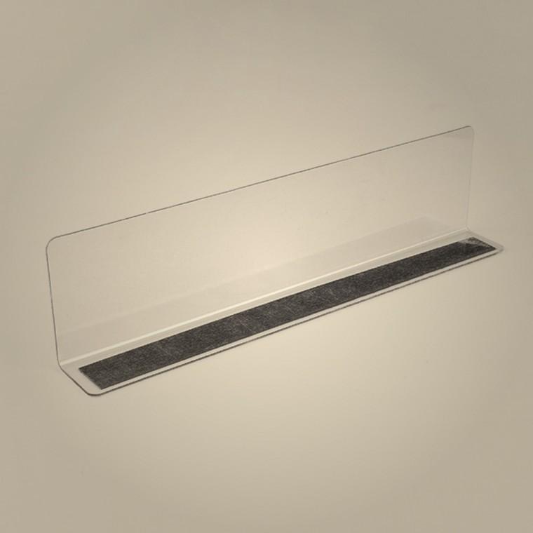 가정용 투명 칸막이 자석형 25x6cm 1P 투명칸막이진열대 제품진열대