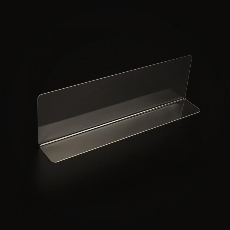 가정용 투명 칸막이 일반형 20x6cm 1P 투명칸막이진열대 제품진열대