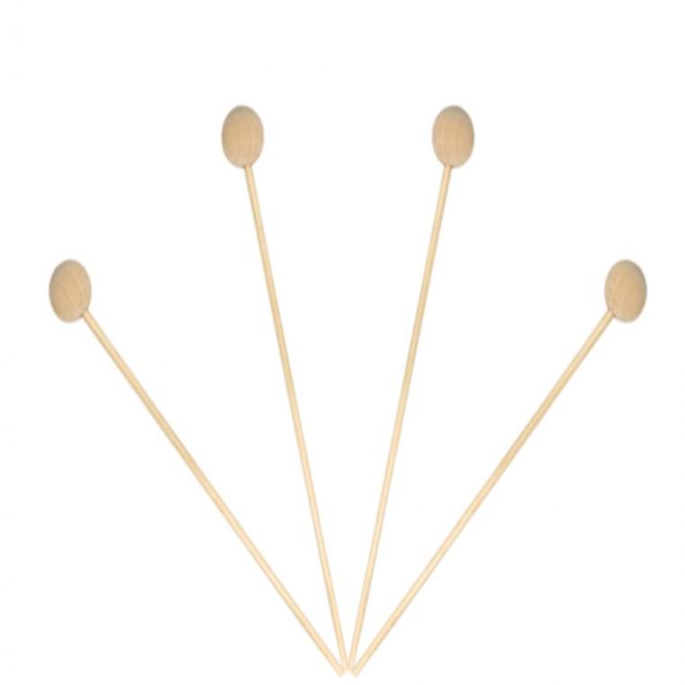 18cm 우드볼스틱 4P 디퓨저우드스틱 차량용디퓨저나무봉 디퓨저우드볼스틱 나무막대 나무스틱