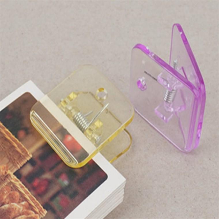 사각 집게 1P 메뉴판거치대 사무용품집게 게시판집게 문구집게 메뉴거치대