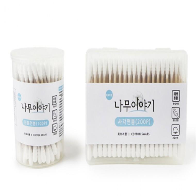 면봉 회오리형나무면봉 귀청소면봉 모서리청소면봉 메이크업수정면봉 순면면봉
