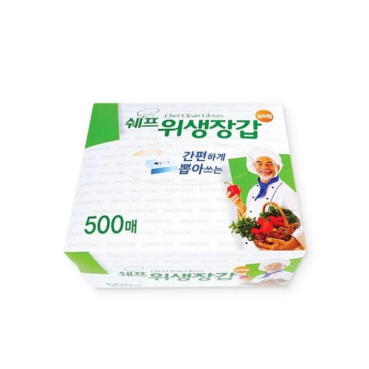 루미나D 쉐프 위생장갑 500매 비닐장갑 일회용