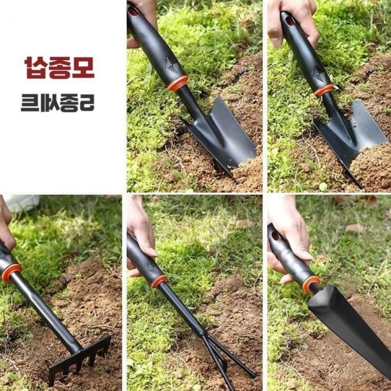 주말농장 화단 텃밭 분갈이삽 원예 모종삽 5종 세트 공구
