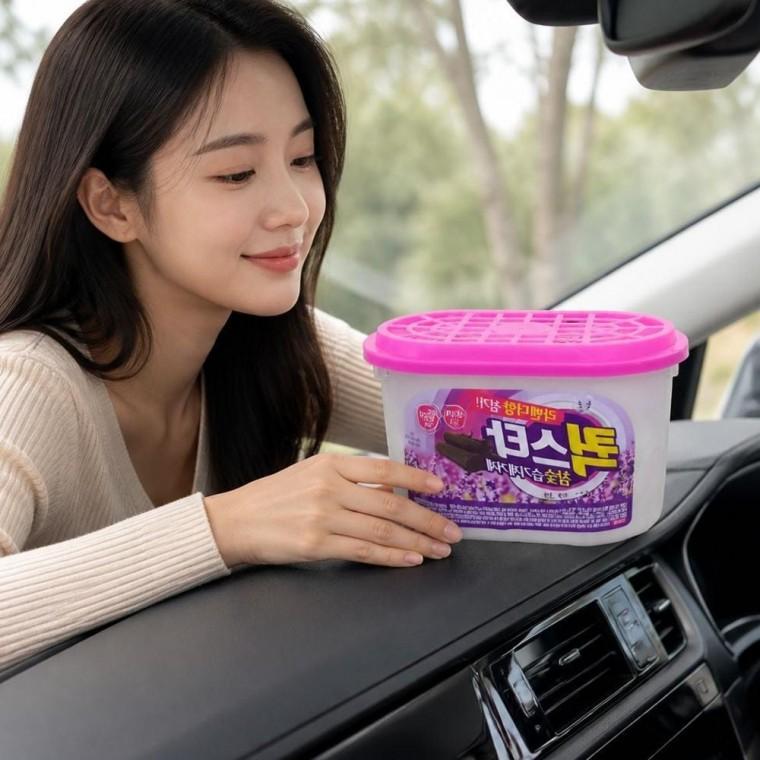 참숯 제습제 라벤더향 습기제거제 520ml 옷장 방습 탈취