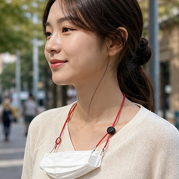 마스크스트랩 마스크걸이 분실방지 목걸이형 31cm 간편보관 외출용