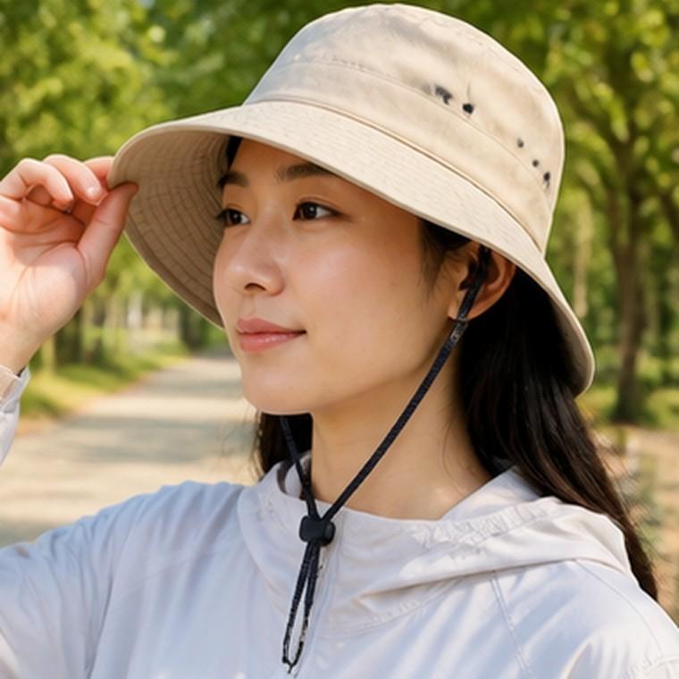 모자끈 길이조절 원터치 고정 스트랩 야외활동 분실방지 편안착용 튼튼한