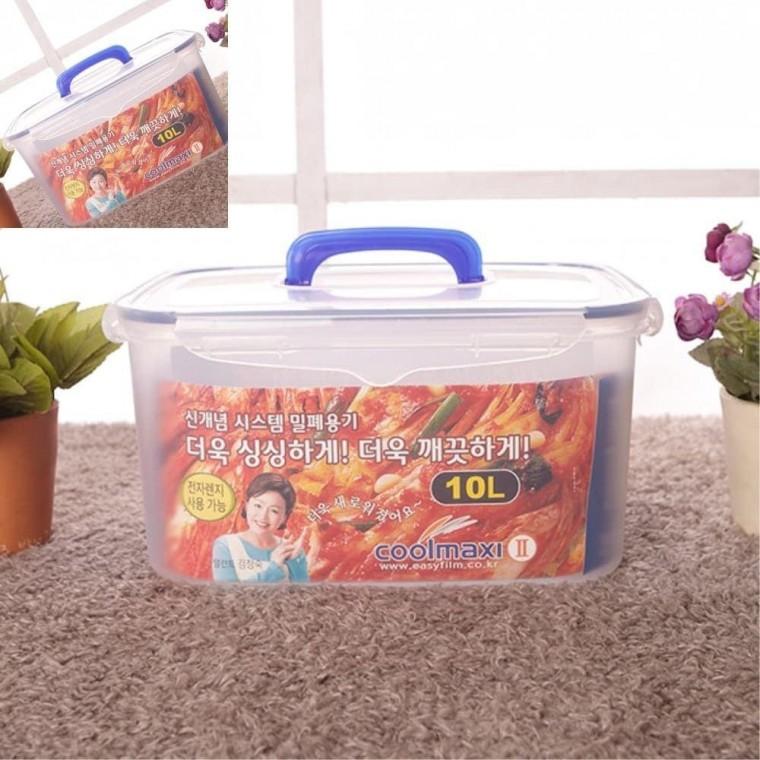 직사각밀폐 11호 10L 김치보관통 채소보관용기 냉장고보관용기 김치용기