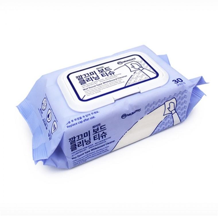 화이트보드클리닝티슈30매 화이트보드마카지우개 화이트보드클리너 보드마카클리너